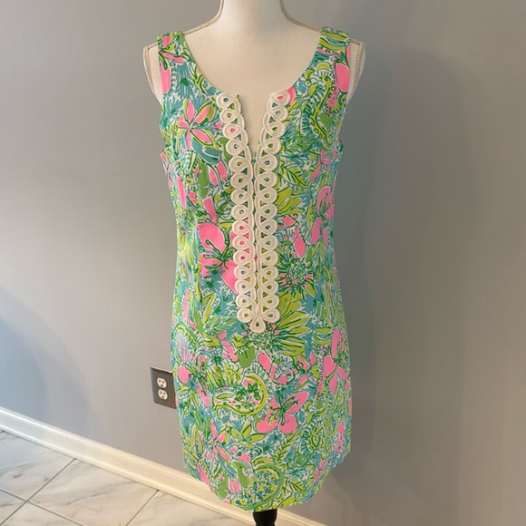 Lilly Pultizer - Cathy Shift Dress in Coconut Jungle - Picture 1 of 4